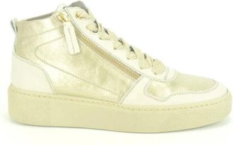 DL Sport Beige Goud Hoge Sneaker - Dames - Sneakers - Beige - 41 EU - Schoenen