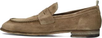 Officine Creative Schoenen, Heren, Beige, 42 1/2 EU, Su&egrave;de, Suede Loafers Solitude