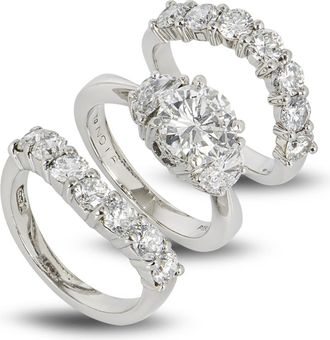 Bespoke Platinum Diamond Bridal Set