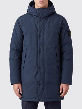 Stone Island Coat Men color Navy