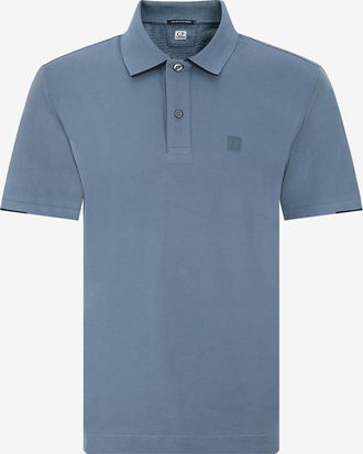 C.P. Company Kurzarm-Polohemd aus Stretch-Baumwollpiqué