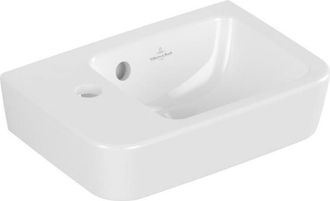 Villeroy & Boch O.novo fontein 1 kraangat links met overloop 36x25cm - wit