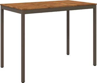 vidaXL Mesa De Bar Para Jard&iacute;n Natural Y Caf&eacute; 141 X 80,5 X 105 Cm Vidaxl