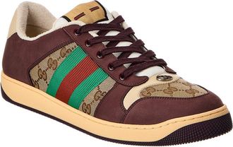 Gucci Screener Gg Canvas & Leather Sneaker