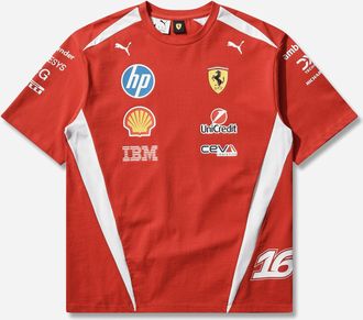 Puma Scuderia Ferrari HP Replica Leclerc T-Shirt Red