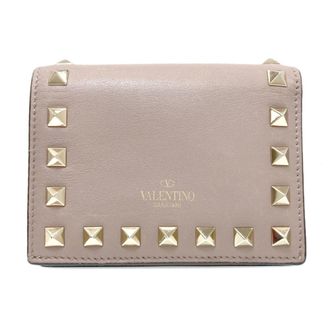 Valentino Beige Leather Wallet (Bi-Fold) (Pre-Owned)