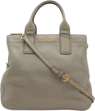 Miu Miu Borsa Tote Pre-owned - - Pre-owned - Donna - Grigio - ONE SIZE