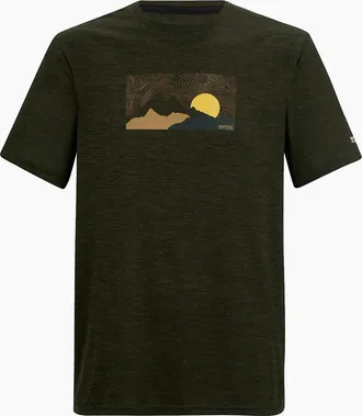 Regatta Mens Regatta Mens Fingal Landscape T-Shirt - Green - Size: 46