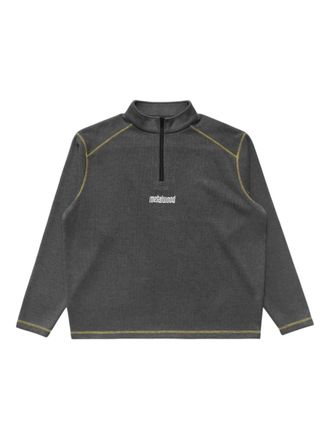 Metalwood Studio logo zip sweatshirt - Grey
