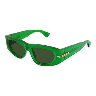 Bottega Veneta Sunglasses, female, Green, Size: 51 MM Cat Eye Sunglasses