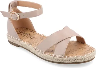 Journee Collection Women & apos;s Lyddia Medium and Wide Width Espadrille Sandals