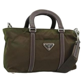 Prada unisex, Pre-owned, Bruin, Maat: ONE Size Nylon