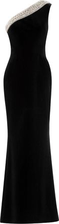 Saiid Kobeisy Crystal Embellished One-Shoulder Dress