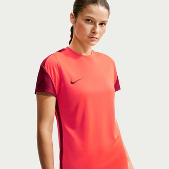 Nike Womens Strike Dri-FIT Soccer Short-Sleeve Top in Red | IH0466-635