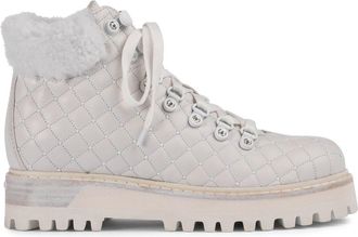Le Silla St. Moritz 40mm quilted combat boots - women - Leather - 39 - White