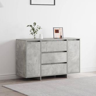Berkfield Home Sideboard Concrete Grey 120x41x75 cm Engineered Wood | Size: 120 x 41 x 75 cm