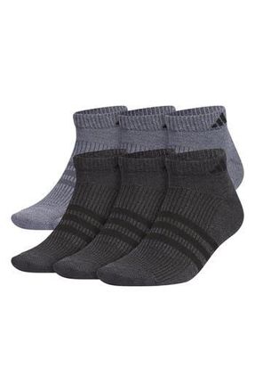 adidas Superlite 3.0 6-Pack Ankle Socks in Grey /Black at Nordstrom Rack, Size Large