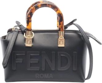Fendi Pre-owned Mini Bags, female, Black, Size: ONE SIZE Pre-owned By The Way Leather Mini Handbag