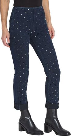 Lyss&eacute; Studded Boyfriend Denim Curvy Jean