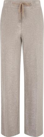 PESERICO Straight Broeken - Dames - Straight fit broeken - Beige - 2XS - Polyester - Broeken