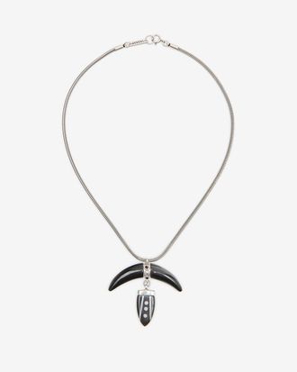 Isabel Marant Collier Cala - Femme - Noir Et Argent&eacute; - Isabel Marant