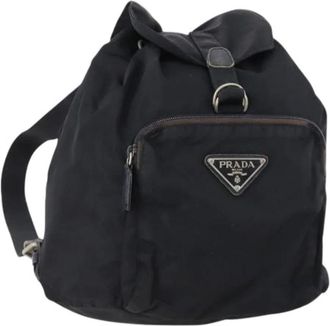 Prada Pre-owned Backpacks, female, Blue, Size: ONE SIZE Pre-owned Vintage Backpack
