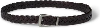 Brunello Cucinelli Braided belt in Rust Brown at Nordstrom, Size Xx-Small