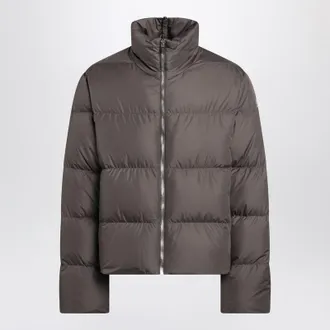 Rick Owens Mud-colored zip-up down jacket