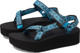 Teva Womens W Flatform Universal Sandal, Bandana Aquarius, 6 UK