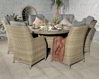 Royalcraft Wentworth 6 Seater Comfort Dining Set