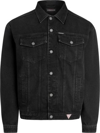 Guess Oversized Trucker Jacket - Heren - Spijkerjassen - Zwart - S - Denim - Jassen