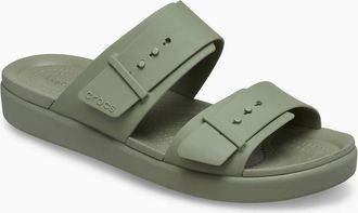 Crocs Womens Crocs Brooklyn Buckle EVA Womens Cargo Sandals - Green - Size: UK 8 / eu 41/42 / us w10