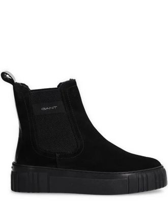 GANT Snowmont boots - women - Calf Suede/Fabric/Fabric/Rubber - 38 - Black