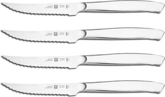 Zwilling 4-pc Stainless Steel Serrated Mignon Steak Knife Set