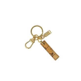 Alviero Martini 1A Classe Leren Sleutelhanger - Dames - Sleutelhangers & Tashangers - Beige - ONE Size - Katoen - Accessoires
