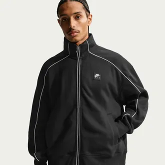Nike Mens Air Fleece Track Jacket in Black | IF1262-010