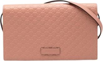 Gucci Pre-owned Cross Body Bags, female, Pink, Size: ONE SIZE Pre-owned Vintage Crossbody Bag
