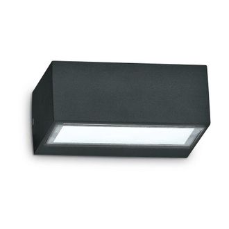 Ideal Lux Applique Moderna Twin Alluminio Nero 1 Luce G9 3W 3000K Luce Calda
