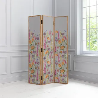 Voyage Maison Florabunda Floral Wooden Room Divider