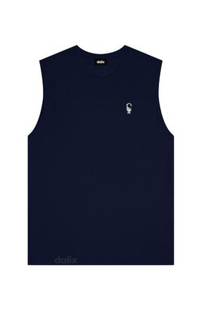 Dalix Mens Astronaut Muscle Tank in Navy Blue at Nordstrom, Size X-Large