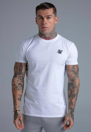Siksilk Mens White Essentials T-Shirt XXL