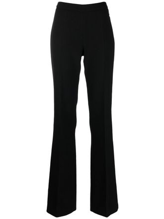Just Cavalli Pantaloni sartoriali svasati con applicazione - Nero