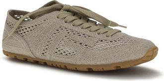 Balmain Womens Racer 45 Sneakers Macram&eacute; 8fi Sable