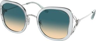 Coach HC7153B CK483 57664M Womens Sunglasses Blue Size 54