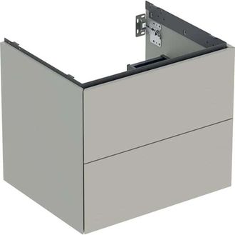 Keramag Geberit One Mueble Bajo Lavabo, 2 Cajones, 59.2x50.4x47cm