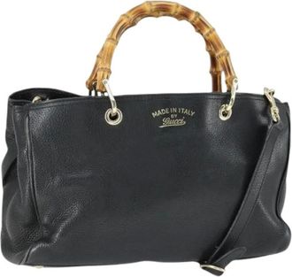 Gucci Pre-owned Handbags, female, Black, Size: ONE SIZE Pre-owned Vintage Handbag