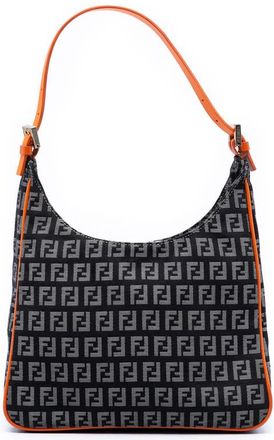 Fendi Pre-owned Fendi Zucchino Canvas Shoulder Bag Ladies R7DZA8QDL48HI8RR