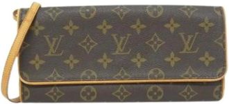 Louis Vuitton Pre-owned Clutches, female, Brown, Size: ONE SIZE Pre-owned Pochette Twin GM