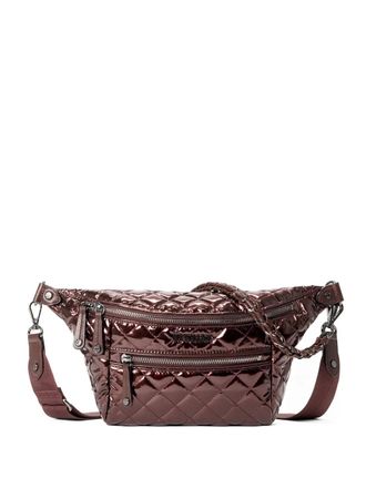 MZ Wallace small Crosby quilted belt bag - Red