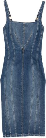 Elisabetta Franchi denim katoenen jurk